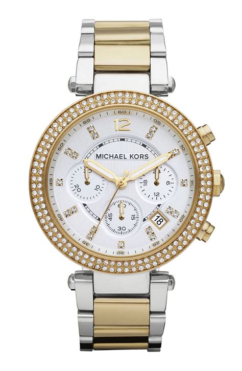 michael kors parker chronograph bracelet watch|michael kors chronograph watch silver.